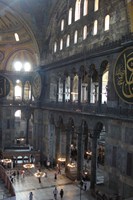 Inde i Hagia Sophia moskeen