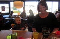Mor og Laura på Rasmus Klump Restaurant